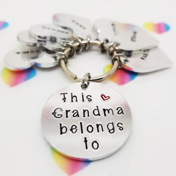 Stamped With Love - This Grandma belongs to Keyring