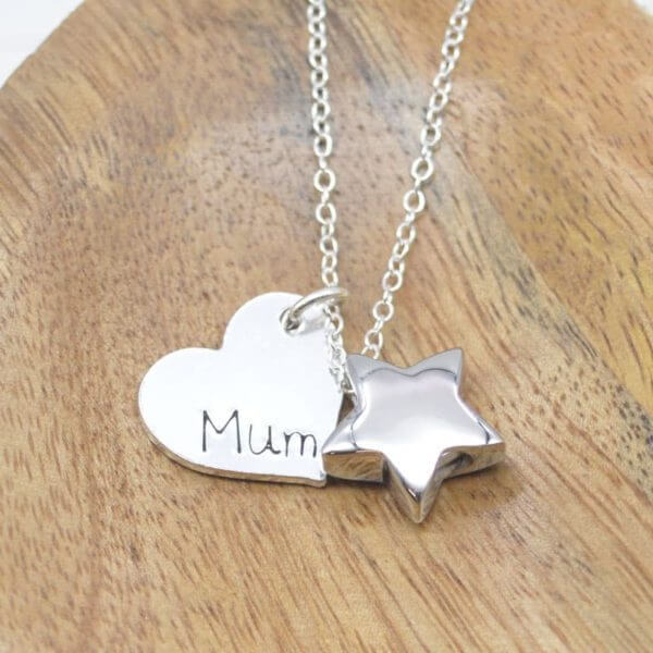 Stamped With Love - Memorial Star with Personalised Heart