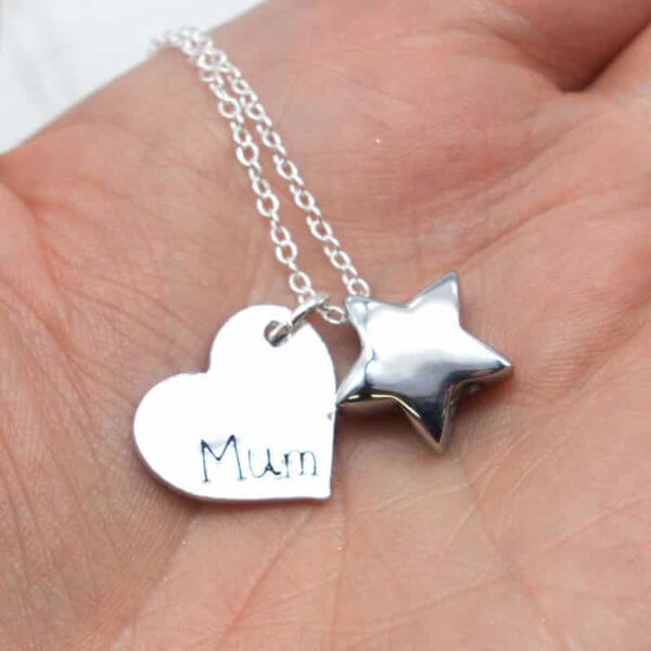 Stamped With Love - Memorial Star with Personalised Heart
