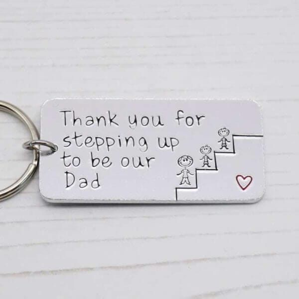 Stamped With Love - Stepping Up to be our Dad Keyring