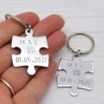 Wedding Jigsaw Keyrings