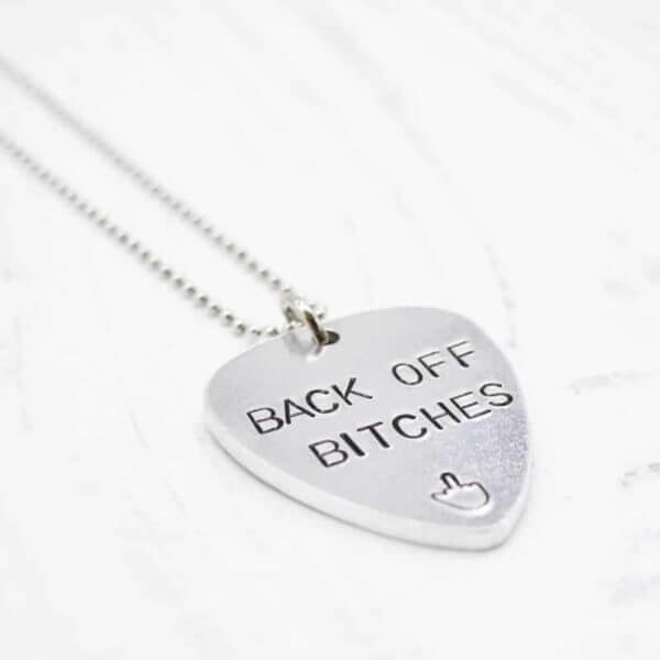 Stamped With Love - Back off Bitches Necklace