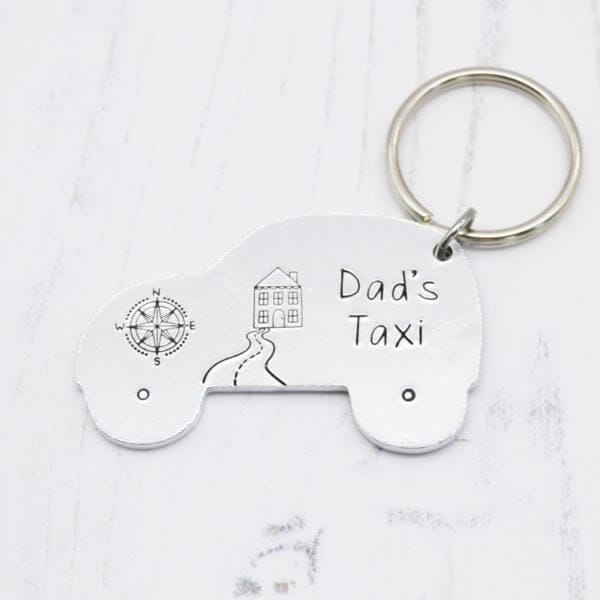 Stamped With Love - Dad's Taxi Keyring