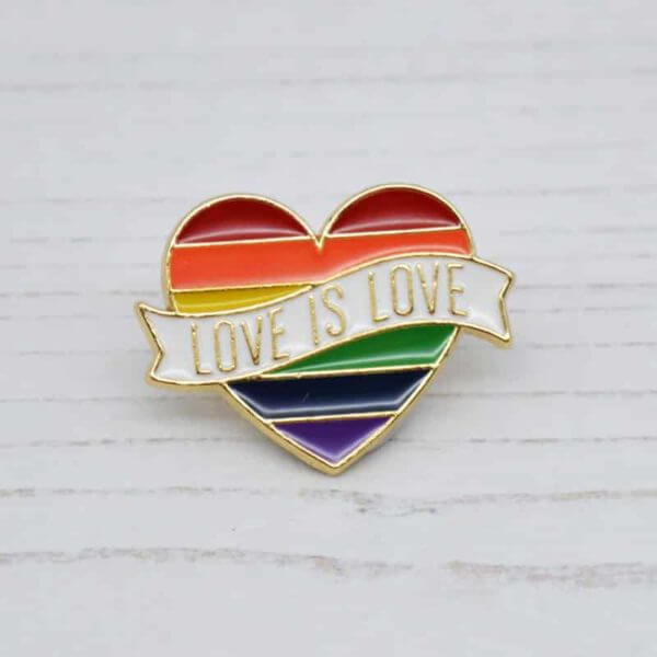 Stamped With Love - Love is Love Enamel Pin