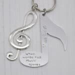 Musical Note Keyring