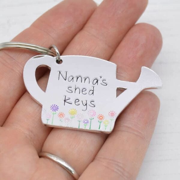 Stamped With Love - Nanna's Shed Keys Keyring