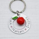 Teach Nurture Inspire Keyring