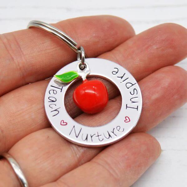 Stamped With Love - Teach Nurture Inspire Keyring