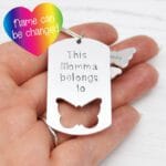 Momma belong to Butterfly Keyring