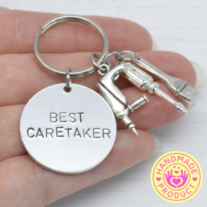 Stamped With Love - Best Caretaker Keyring