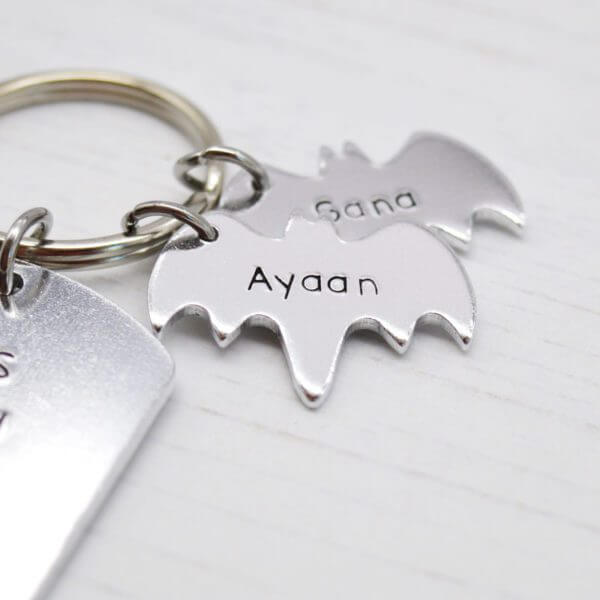Stamped With Love - This Abbu belongs to Bat Keyring
