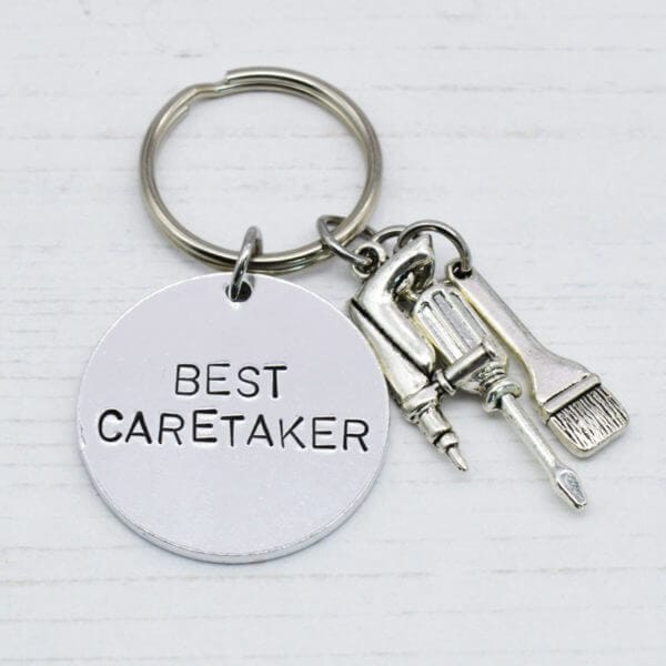 Stamped With Love - Best Caretaker Keyring