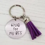 HUG for my BFF Keyring