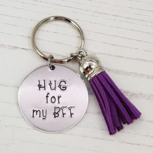 Stamped With Love - Hug for my BFF Keyring