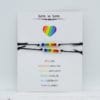 Stamped With Love - Love is Love Rainbow Beaded Bracelet