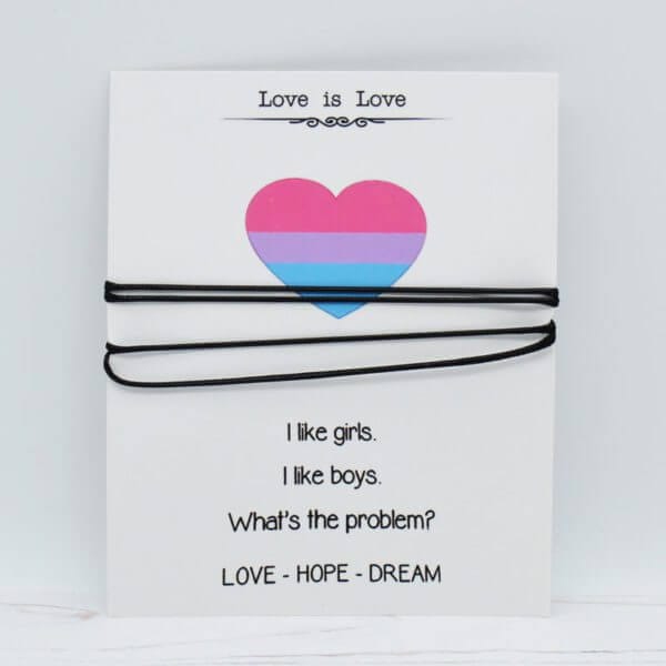 Stamped With Love - Love is Love Rainbow Beaded Bracelet