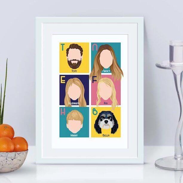 6 Person Customised Print from SaladBomb