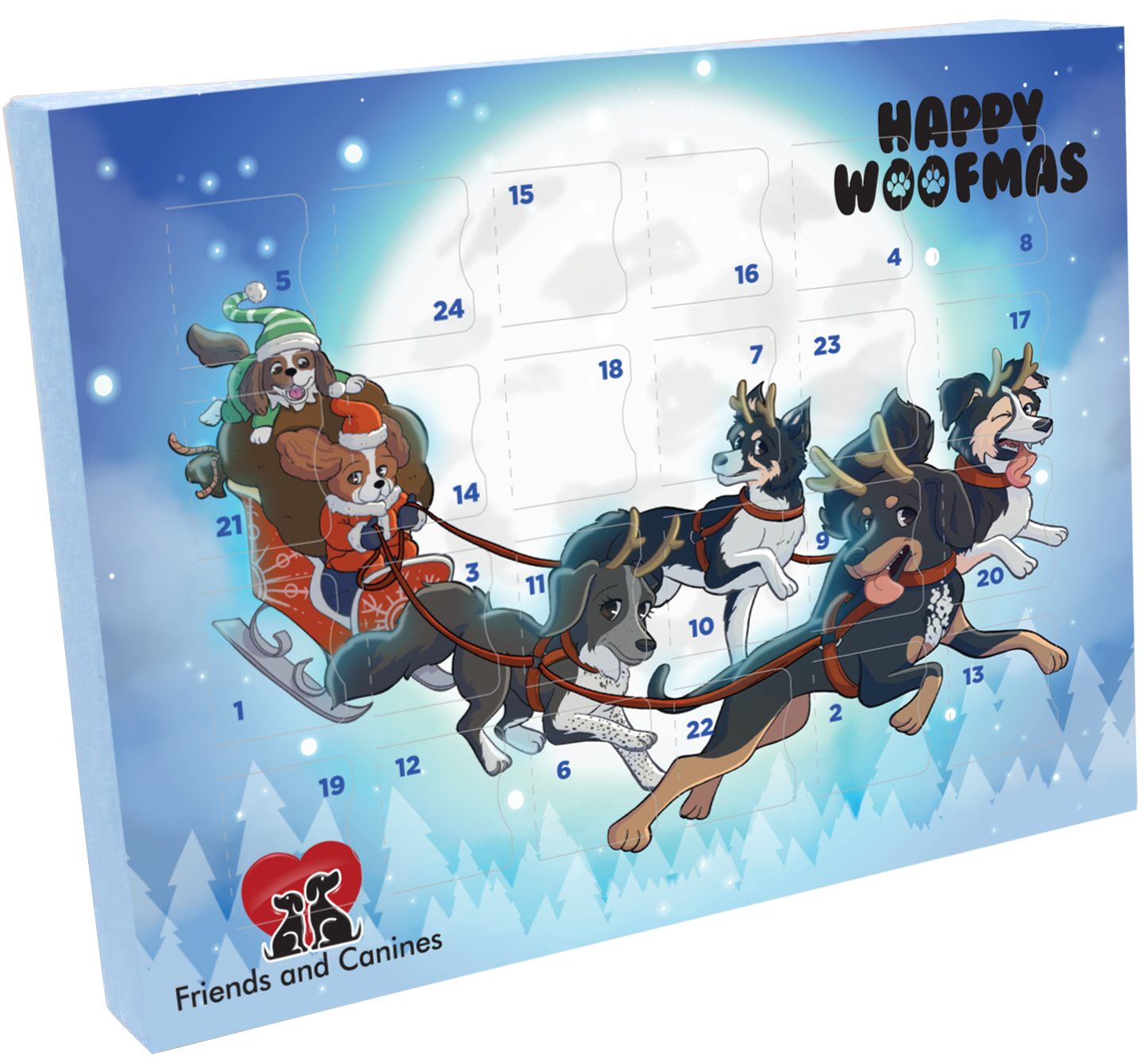 Natural Dog Treat Advent Calendar by Friends and Canines Natural Dog Treats