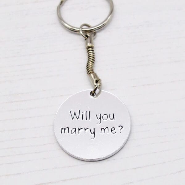 Stamped With Love - Will you marry me? Keyring