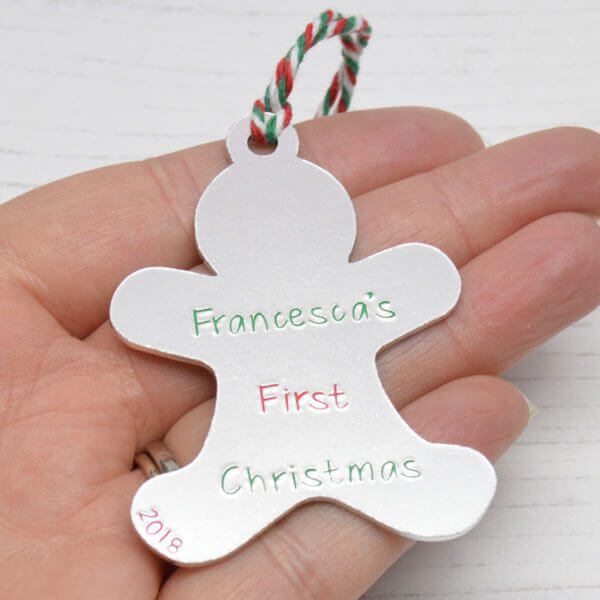 Stamped With Love - First Christmas Gingerbread Man Decoration