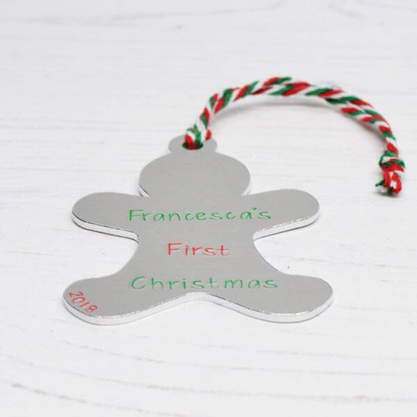 Stamped With Love - First Christmas Gingerbread Man Decoration