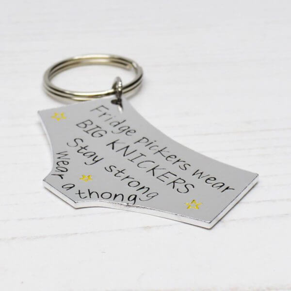 Stamped With Love - Fridge Pickers Wear Big Knickers Keyring