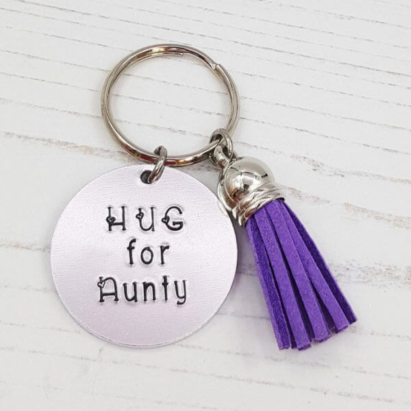 Stamped With Love - Hug for Aunty / Auntie Keyring