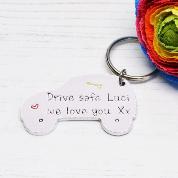 Stamped With Love - Drive Safe Car Keyring