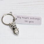 My heart belongs to you (with anatomical heart) Keyring