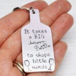 Big Bottle to Shape Little Minds Keyring