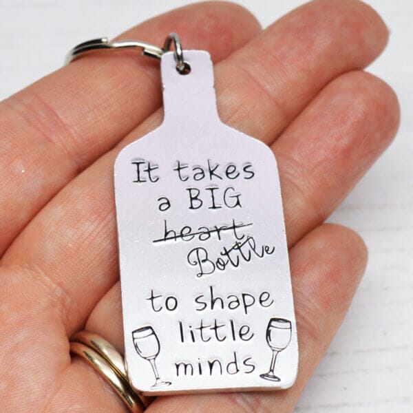 Stamped With Love - Big Bottle to Shape Little Minds Teacher Keyring