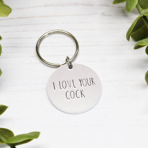 Stamped With Love - I love your Cock Keyring