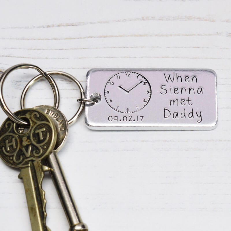 Stamped With Love - When Baby Met Daddy Keyring