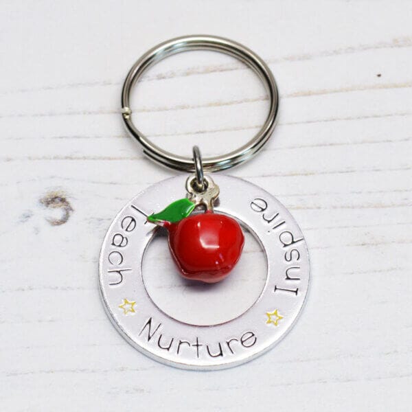 Stamped With Love - Teach Nurture Inspire Keyring