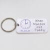 Stamped With Love - When Baby Met Daddy Personalised Keyring