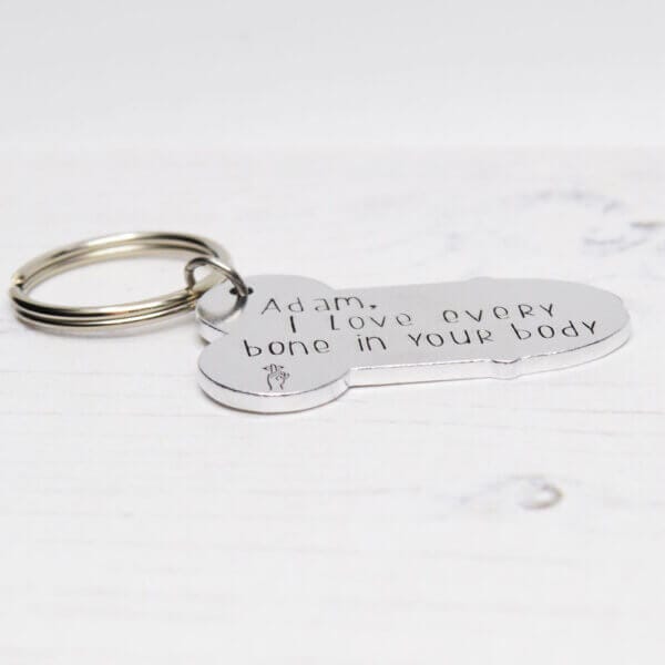 Stamped With Love - I love every bone in your body Keyring