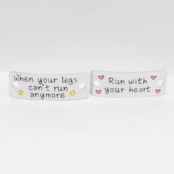 Stamped With Love - Run with your heart Trainer Tags