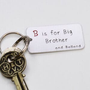 Stamped With Love - B is for Big Brother Keyring