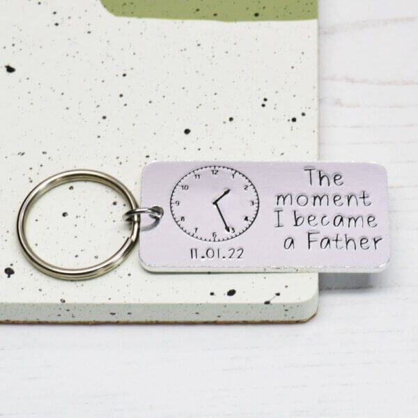 Stamped With Love - Moment I became a Father Keyring