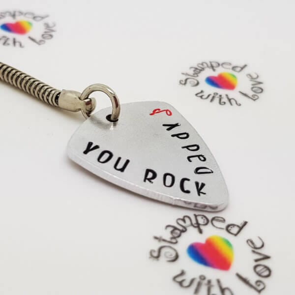 Stamped With Love - You Rock Daddy Keyring