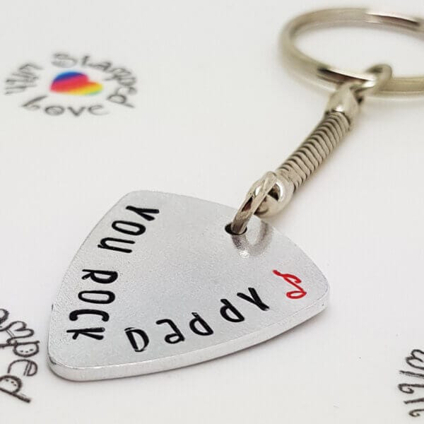 Stamped With Love - You Rock Daddy Keyring