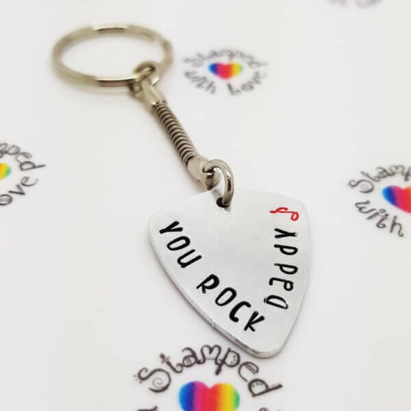 Stamped With Love - You Rock Daddy Keyring