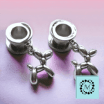 Silver Balloon Dog Tunnel / Stretcher Earrings 10mm