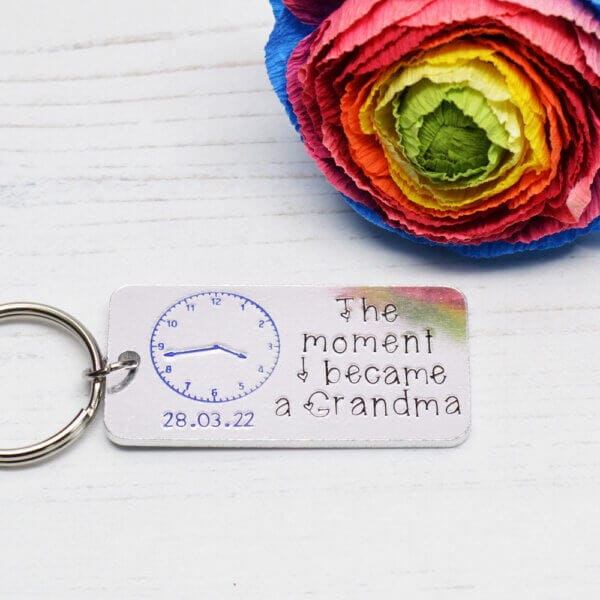 Stamped With Love - Moment I became a Grandma Keyring