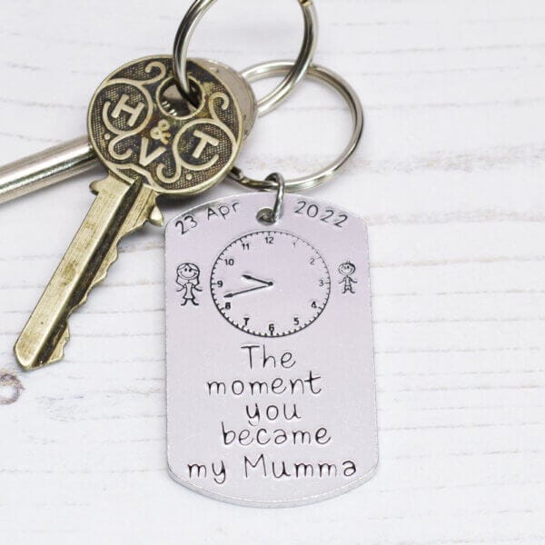 Stamped With Love - Moment you became my Mumma Keyring