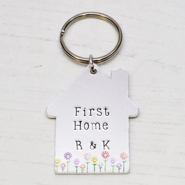 Stamped With Love - First Home Personalised Keyring