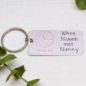 Stamped With Love - When Baby met Nanny Personalised Keyring