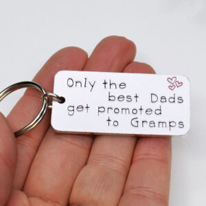 Stamped With Love - Only the best Dads get promoted to Gramps Keyring