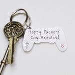 Happy Father's Day Personalised Controller Keyring