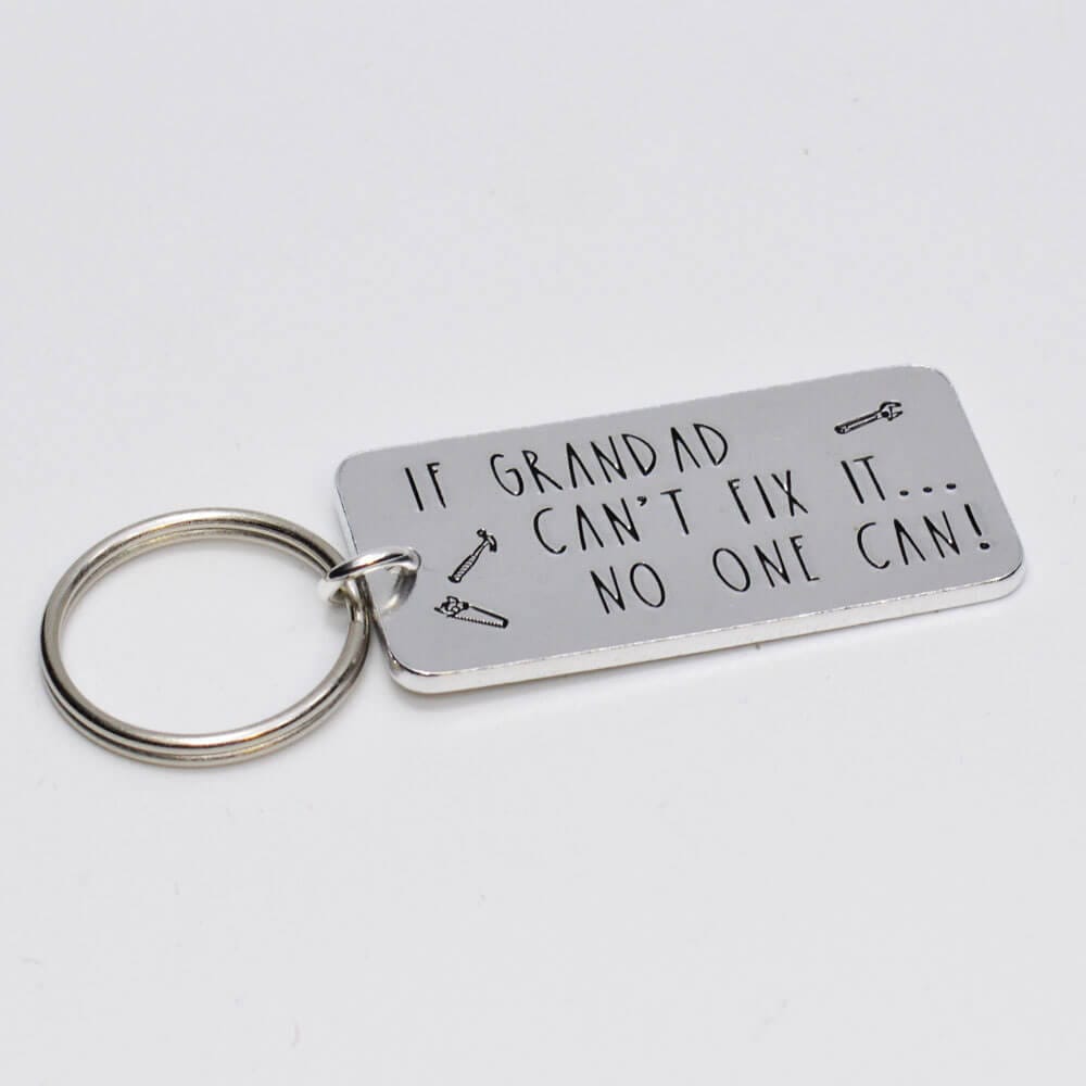 Stamped With Love - If Grandad can't fix it... No one can Keyring